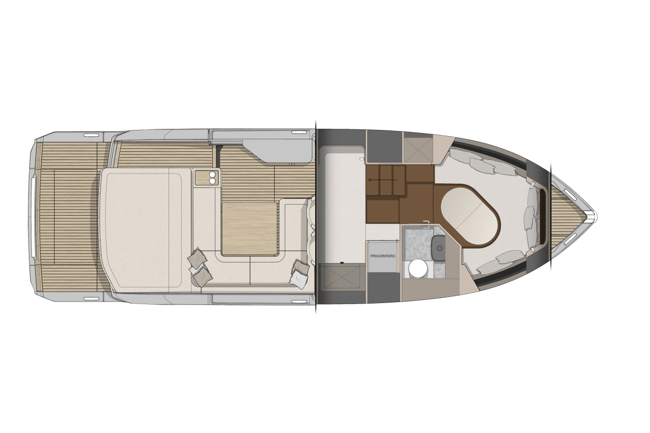Cranchi Yachts - Cranchi A32 Luxury Tender - Lower Deck