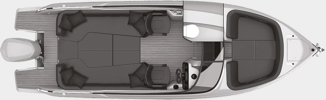 Cranchi Yachts - Cranchi E26 Rider - Lower deck night