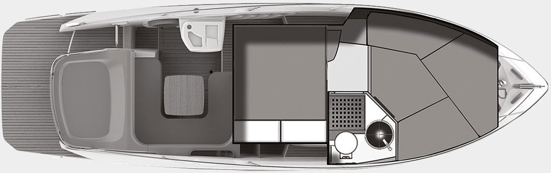 Cranchi Yachts - Cranchi E30 Endurance - Lower deck day