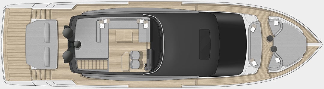 Cranchi Yachts - Cranchi 67 Corsa - Fly deck