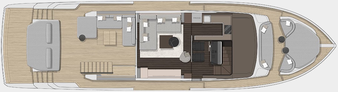 Cranchi Yachts - Cranchi 67 Corsa - Main deck