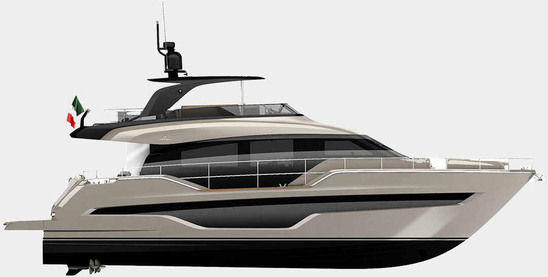 Cranchi Yachts - Cranchi Sessantasette 67 - Lato