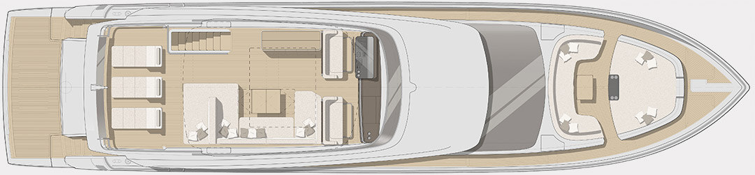 Cranchi Yachts - Cranchi Settantotto 78 - Fly deck